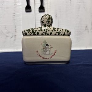 Napkin Holder We Can Build a Snowman Stoneware SP8